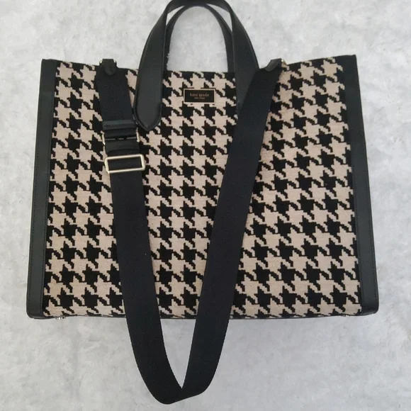 Kate Spade Houndstooth Tote - Picture 4 of 10